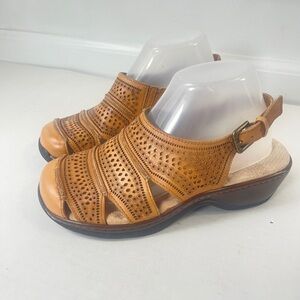 Soft  Walk  Avalon Sandals Women’s Size 6.5W  Brown Leather Boho